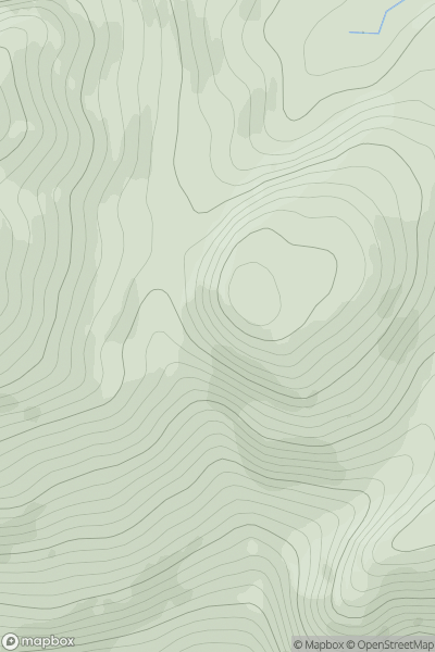 Thumbnail image for Maol Mor [Kyle of Lochalsh to Garve] showing contour plot for surrounding peak